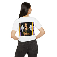 Mona Lisa Remix Crop Top — 'B.A.D.' Festival Graphic Tee