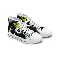 Trendy Women's High Top Sneakers - Artistic Design for Casual Style